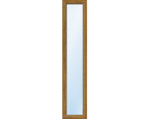 Élément fixe de fenêtre en plastique ARON Basic blanc/golden oak 400x1600 mm 2x verres de sécurité trempés