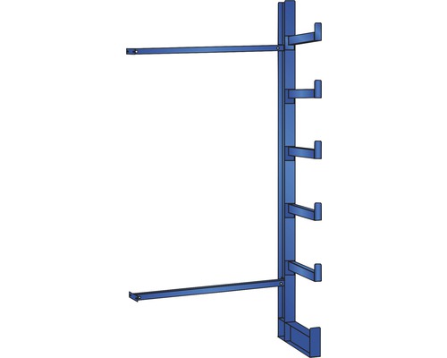 Schulte Étagère cantilever K 1000 extension d'étagère unilatérale 200x125 cm capacité de charge 1200 kg