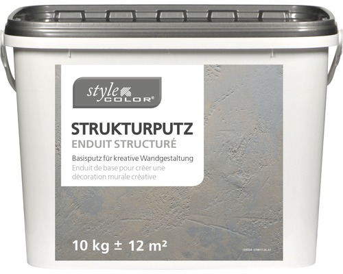 Seau d''enduit structuré pour décoration murale créative