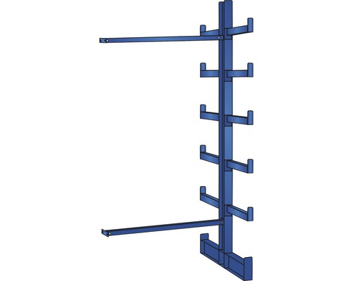 Schulte Étagère cantilever K 1000 extension d'étagère bilatérale 200x125 cm capacité de charge 1200 kg