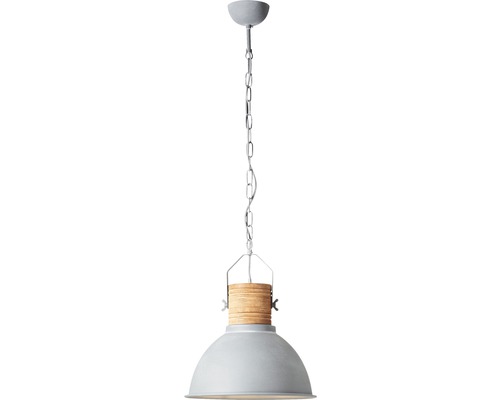 Suspension avec chaîne et détail en bois