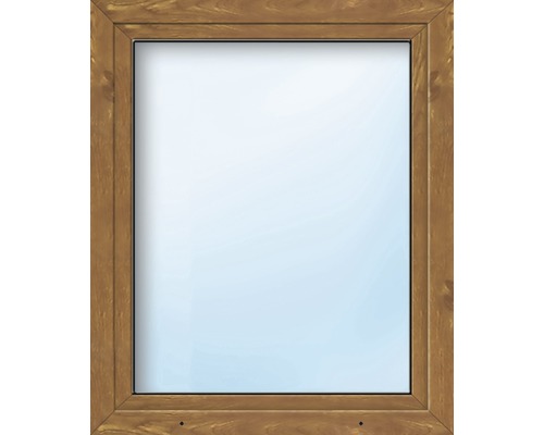 Fenêtre en plastique ARON Basic blanc/golden oak 750x1650 mm DIN gauche 2x verres de sécurité trempés