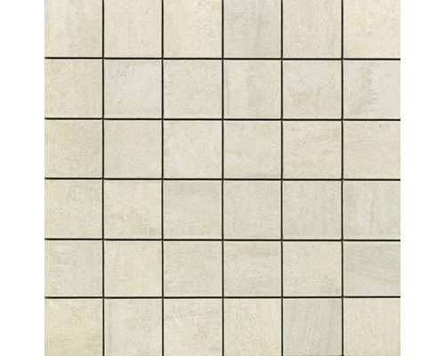 Mosaïque en grès cérame Sokio Beige 30x30 cm