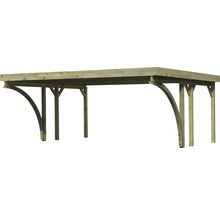 Holzcarport mit geradem Dach