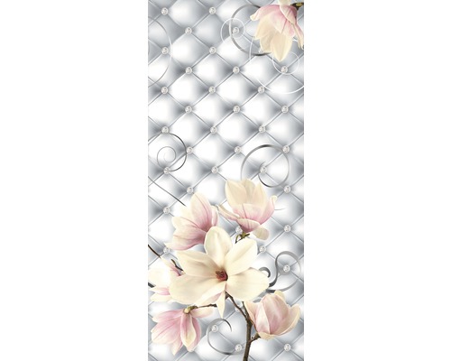 Papier peint de porte intissé magnolia diamants 91 x 211 cm