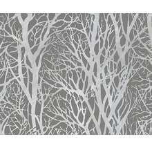 Papier peint intissé 30094-3 Attractive 2 forêt gris argent