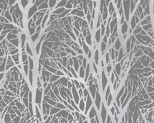 Papier peint intissé 30094-3 Attractive 2 forêt gris argent