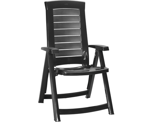 Gartenstuhl aus Kunststoff mit Armlehnen