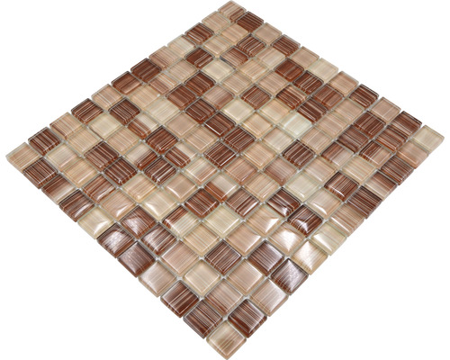 Carreau de mosaïque carré en verre