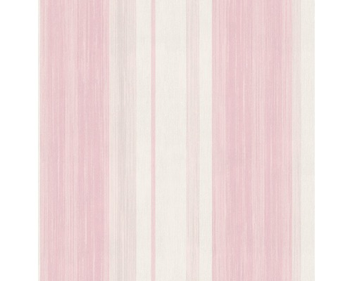 Papier peint intissé 104643 WOHNIDEE Soft Blush rayures rose blanc