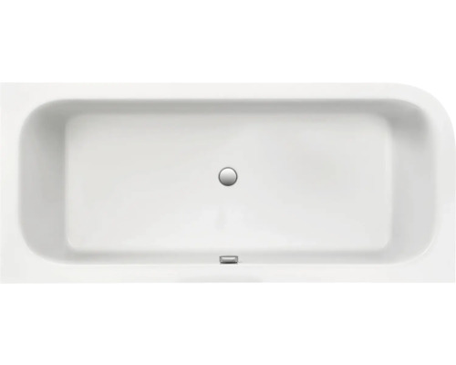 Rechteckige Badewanne mit Abfluss