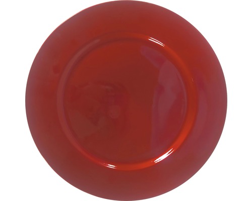 Assiette décorative Lafiora plastique Ø 33 cm rouge