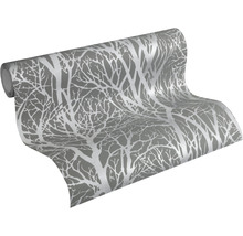 Papier peint intissé 30094-3 Attractive 2 forêt gris argent