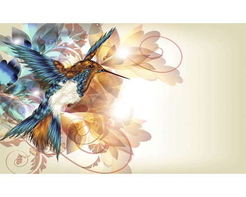 Papier peint panoramique intissé colibri 312 x 219 cm