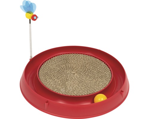 Jouet pour chat Catit 3en1 avec grattoir et jouet rouge, env. 38 x 35 45 cm Griffoir pour chats avec jouet