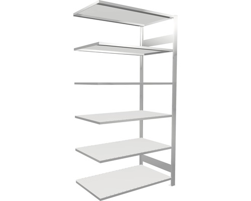 Schulte Étagère de bureau étagère complémentaire système d'emboîtement MULTIplus150 2000 x 1000 x 600 mm RAL 7035 gris clair capacité de charge 1400 kg