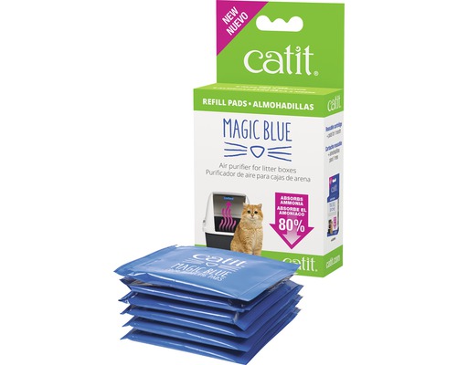 Filtre pour litière Catit Magic Blue rechange pour 3 mois, env. 11 x 8,5 x 3,5 cm
