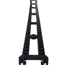 Systemleiste 40x3x1 cm Glasfaserverstärkter Kunststoff Polyamid Schwarz 1 Pack = 60 Stück