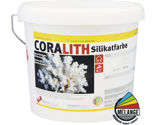 Coralith Silikatfarbe im Eimer mit 5 Kilogramm Inhalt
