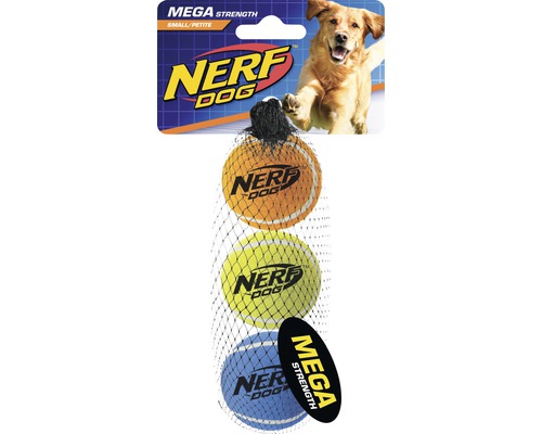 Hundespielzeug Nerf Tennisbälle mega stark 5.1 cm, 3 Stück