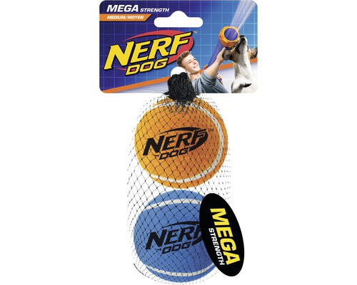Jouet pour chien Nerf balles de tennis mega épaisses 6.4 cm, 2 unités