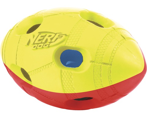 Jouet pour chien Nerf LED Football T. M jaune-rouge