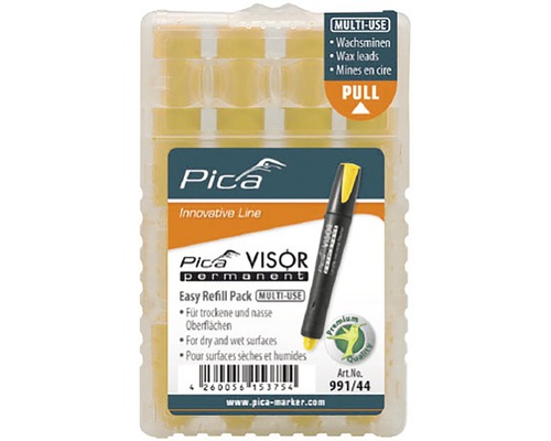 Pica Recharge VISOR 991/44 jaune 4 pièce