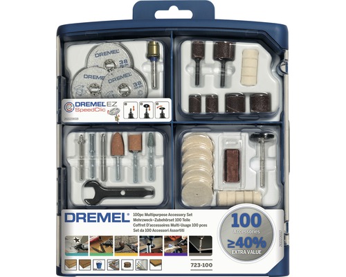 Kit d'accessoires multifonctions Dremel (723) 100 pces