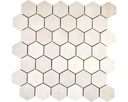 Mosaïque en pierre naturelle MOS HXN 13R 29,8x30,5 cm Mosaïque avec éléments hexagonaux