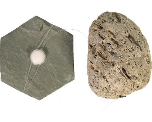 Ensemble de décoration en ardoise et pierre ponce