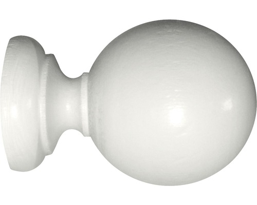 Endstück Kugel für Laque Blanc weiss Ø 28 mm 1 Stk.