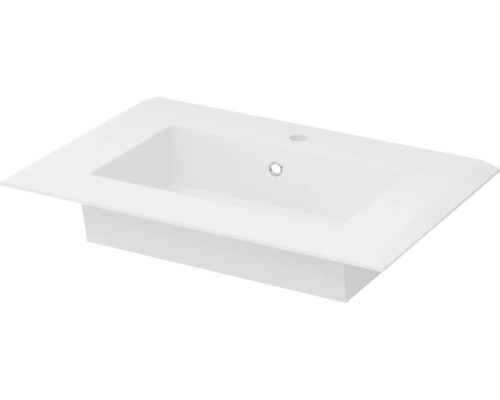 Vasque pour meuble en fonte minérale Baden Haus Bellagio 71x46 cm blanc mat 50212