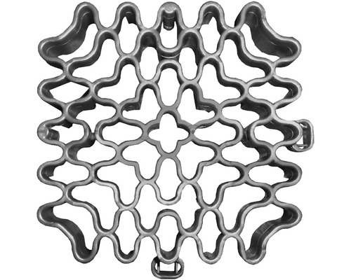 Pièce d'expansion florco court 10x10 cm gris Couvercle pour caniveau de drainage