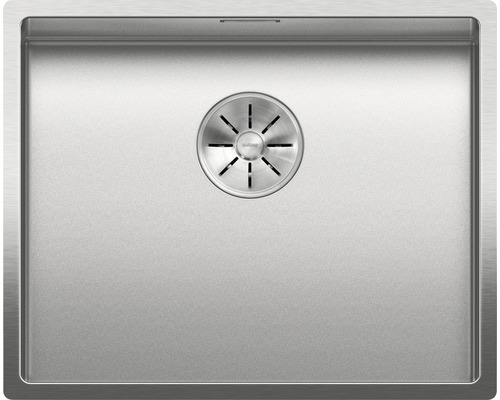 Évier Blanco CLARON 500-U lxp 540x440 mm acier inoxydable durinox® 523386 Évier en acier inoxydable avec garniture d''écoulement