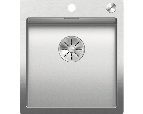 Évier Blanco CLARON 400-IF/A lxp 460x510 mm acier inoxydable durinox® 523392 Évier en acier inoxydable avec garniture d''écoulement