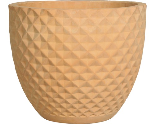 Pot de fleurs Lafiora Diamond terre cuite Ø 26 H 21 cm terre cuite Pot de fleurs avec motif géométrique