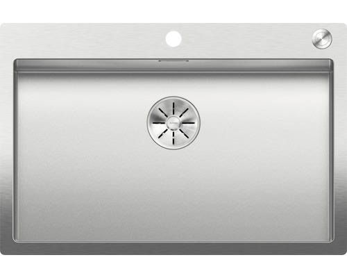 Évier Blanco CLARON 700-IF/A lxp 760x510 mm acier inoxydable durinox® 523394 Évier en acier inoxydable avec garniture d''écoulement et trop-plein