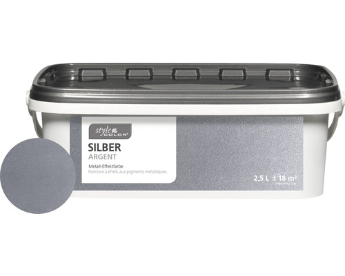 Wandfarbe StyleColor silber 2.5 l