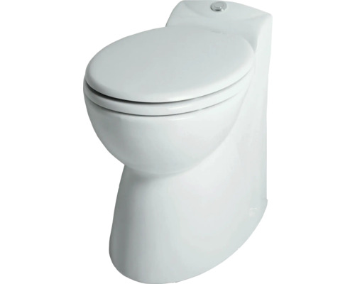 Sanisan 5 Stand-WC mit integrierter Kleinhebeanlage weiss