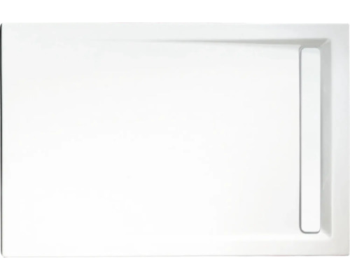 Kit complet receveur de douche SCHULTE Extra-flach 120 x 90 x 2.5 cm blanc alpin lisse D202912 04 04-0