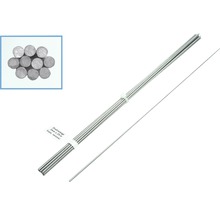 Bündel verzinkte Stahldrahtstifte, Durchmesser 2 mm, Länge 25 cm