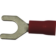 Gabelkabelschuh 4 mm rot 0.25-1.0 mm² 100 Stück-thumb-0