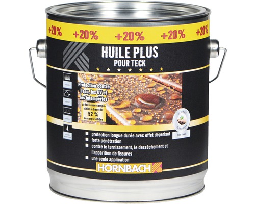 Boîte d''huile de teck pour la protection contre l''eau, les rayons UV et les intempéries