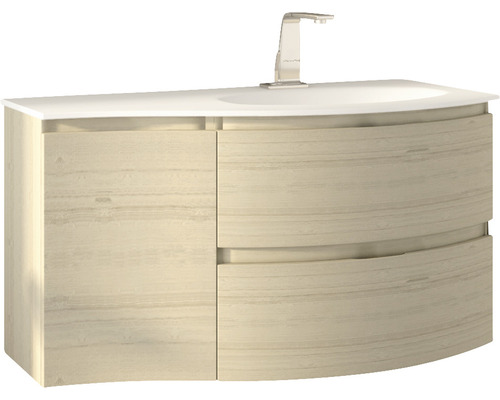 Waschtischunterschrank mit Waschbecken und Armatur
