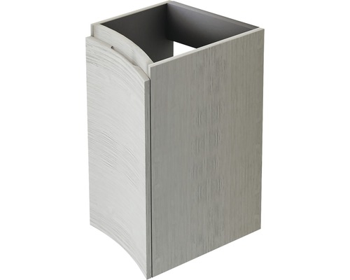 Unterschrank Baden Haus Vague 34 cm breit Eiche grau fertig montiert 54849 Waschtischunterschrank aus Holz