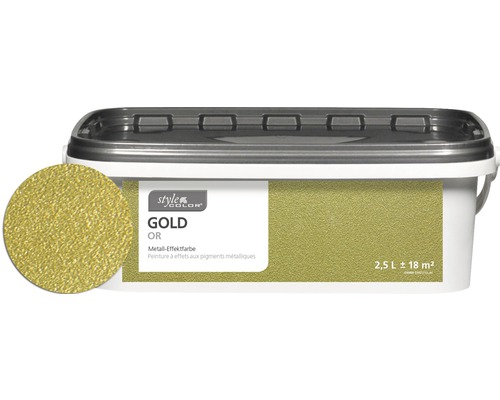 Wandfarbe StyleColor gelbgold 2.5 l Wandfarbe StyleColor gelbgold 2.5 l