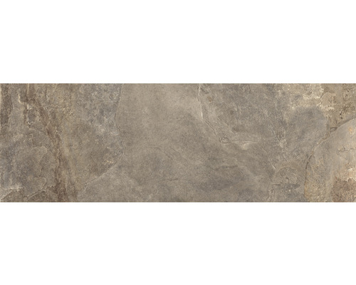 Feinsteinzeug Terrassenplatte Schiefer taupe rektifizierte Kante 40 x 120 x 2 cm