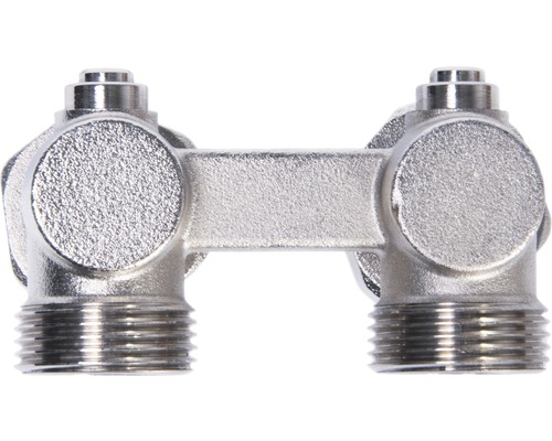 Soupape de raccordement double en métal