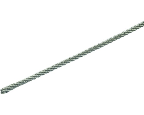 Câble d’acier Pösamo Ø 2 mm acier inoxydable, sur bobine
