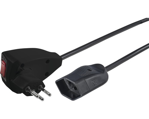 Verlängerungskabel mit Reset Stecker 3x1mm² T12/T13 5m schwarz